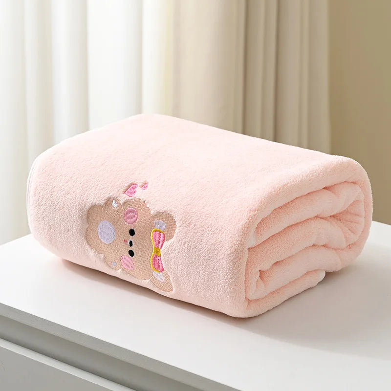Embroidered Baby Bath Towel