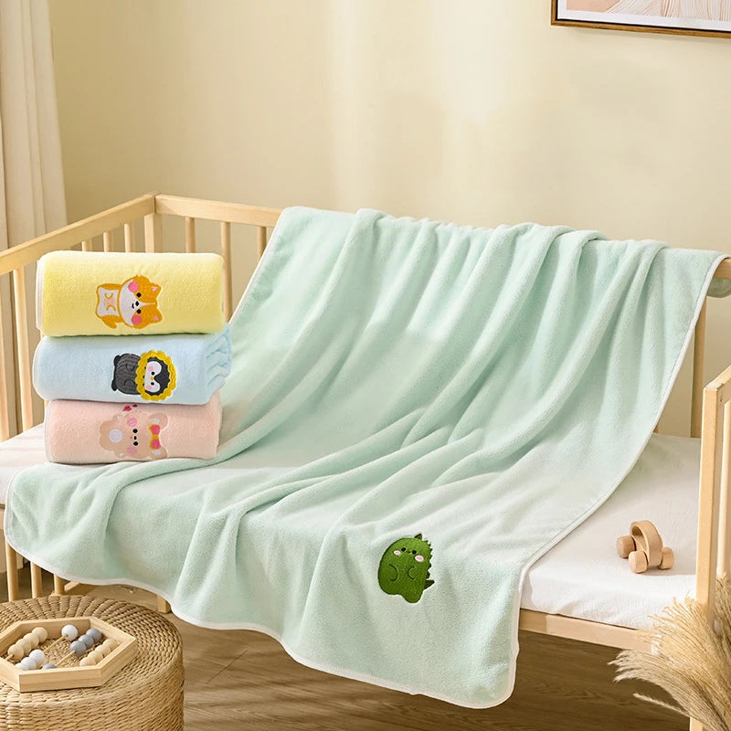 Embroidered Baby Bath Towel