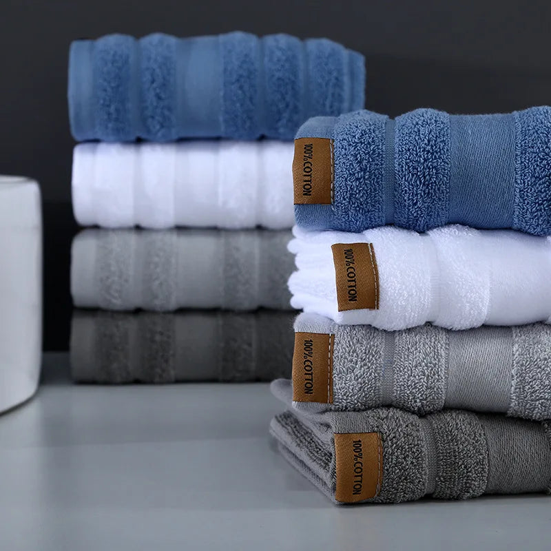 Pure Cotton Towel Set – Soft, Absorbent, Hotel Quality