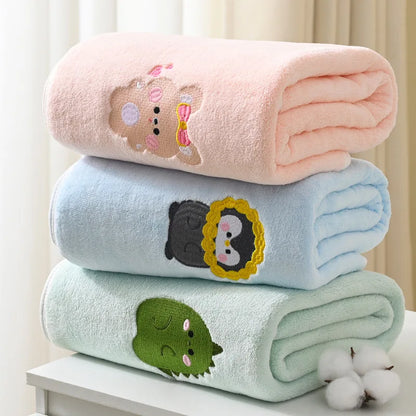 Embroidered Baby Bath Towel