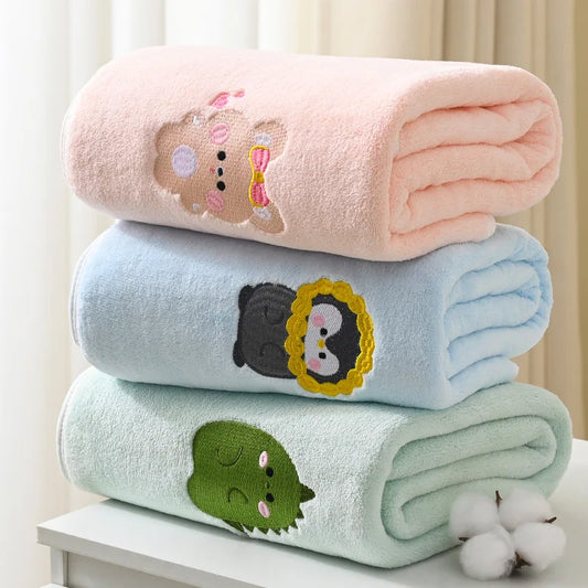 Embroidered Baby Bath Towel